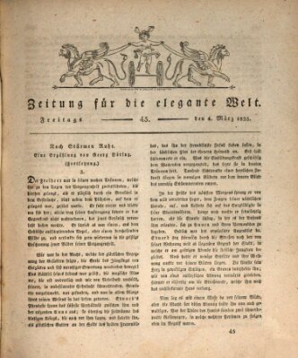 Zeitung für die elegante Welt Freitag 4. März 1825