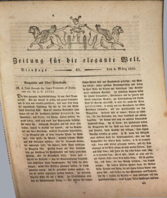 Zeitung für die elegante Welt Dienstag 8. März 1825