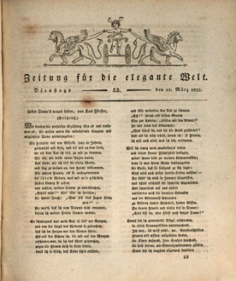 Zeitung für die elegante Welt Dienstag 15. März 1825