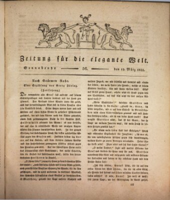 Zeitung für die elegante Welt Samstag 19. März 1825