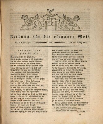 Zeitung für die elegante Welt Dienstag 22. März 1825