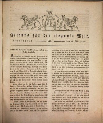 Zeitung für die elegante Welt Donnerstag 24. März 1825