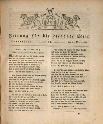 Zeitung für die elegante Welt Donnerstag 31. März 1825