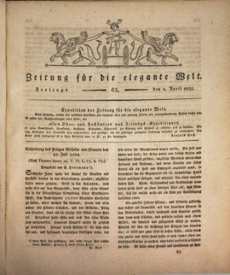 Zeitung für die elegante Welt Freitag 1. April 1825