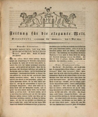 Zeitung für die elegante Welt Samstag 7. Mai 1825