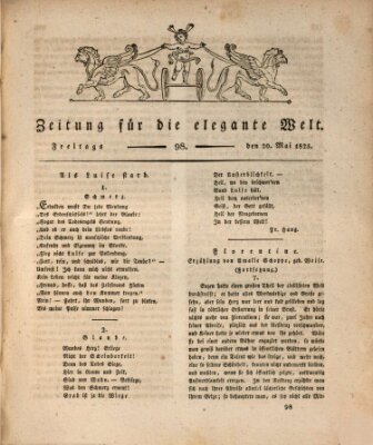 Zeitung für die elegante Welt Freitag 20. Mai 1825