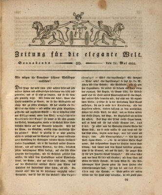 Zeitung für die elegante Welt Samstag 21. Mai 1825