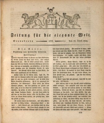 Zeitung für die elegante Welt Samstag 25. Juni 1825