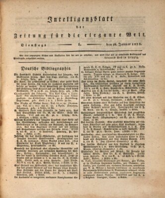 Zeitung für die elegante Welt Dienstag 18. Januar 1825