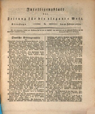 Zeitung für die elegante Welt Dienstag 15. Februar 1825