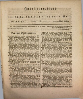 Zeitung für die elegante Welt Dienstag 10. Mai 1825