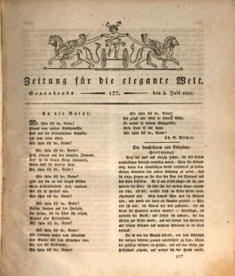 Zeitung für die elegante Welt Samstag 2. Juli 1825