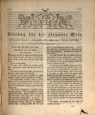 Zeitung für die elegante Welt Donnerstag 21. Juli 1825