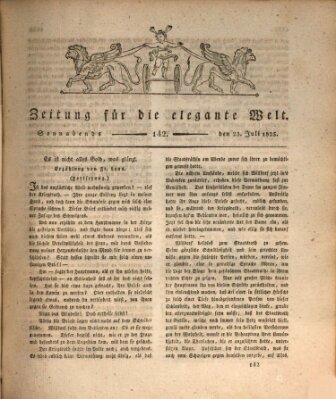 Zeitung für die elegante Welt Samstag 23. Juli 1825