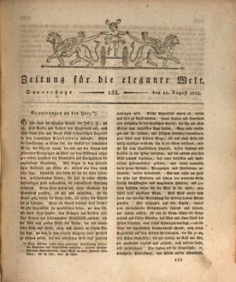 Zeitung für die elegante Welt Donnerstag 11. August 1825