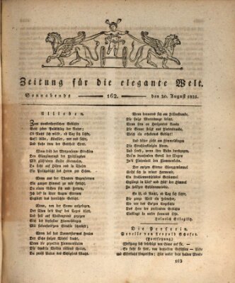 Zeitung für die elegante Welt Samstag 20. August 1825