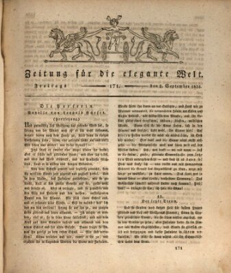 Zeitung für die elegante Welt Freitag 2. September 1825