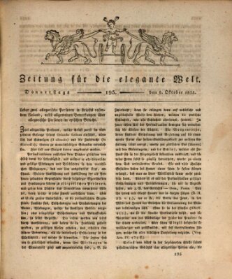 Zeitung für die elegante Welt Donnerstag 6. Oktober 1825