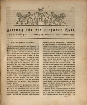 Zeitung für die elegante Welt Donnerstag 27. Oktober 1825