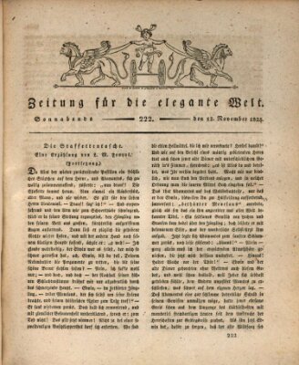 Zeitung für die elegante Welt Samstag 12. November 1825