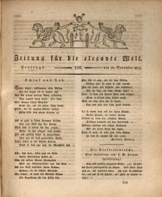 Zeitung für die elegante Welt Freitag 18. November 1825