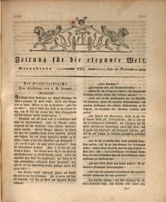 Zeitung für die elegante Welt Samstag 19. November 1825