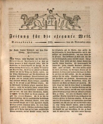 Zeitung für die elegante Welt Samstag 26. November 1825