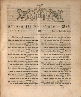 Zeitung für die elegante Welt Samstag 31. Dezember 1825