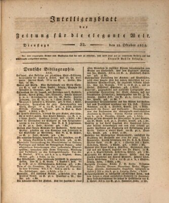 Zeitung für die elegante Welt Dienstag 11. Oktober 1825