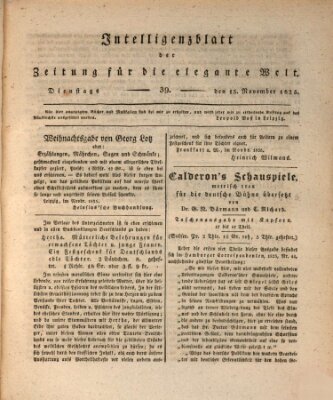 Zeitung für die elegante Welt Dienstag 15. November 1825