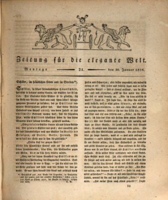 Zeitung für die elegante Welt Montag 30. Januar 1826