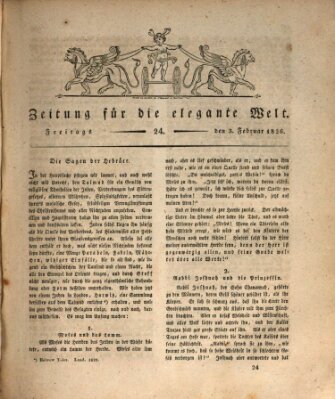 Zeitung für die elegante Welt Freitag 3. Februar 1826