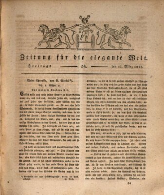 Zeitung für die elegante Welt Freitag 17. März 1826