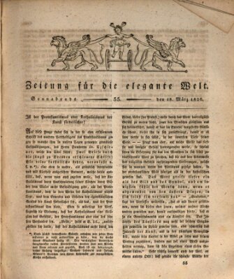 Zeitung für die elegante Welt Samstag 18. März 1826