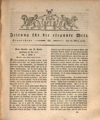 Zeitung für die elegante Welt Donnerstag 23. März 1826