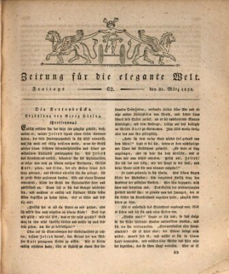 Zeitung für die elegante Welt Freitag 31. März 1826