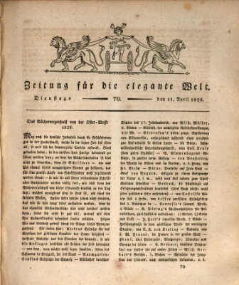 Zeitung für die elegante Welt Dienstag 11. April 1826