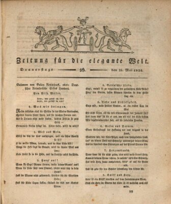 Zeitung für die elegante Welt Donnerstag 25. Mai 1826