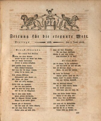 Zeitung für die elegante Welt Freitag 2. Juni 1826