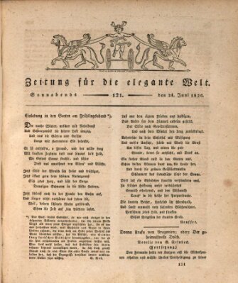 Zeitung für die elegante Welt Samstag 24. Juni 1826