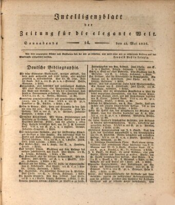 Zeitung für die elegante Welt Samstag 13. Mai 1826