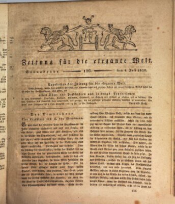 Zeitung für die elegante Welt Samstag 1. Juli 1826