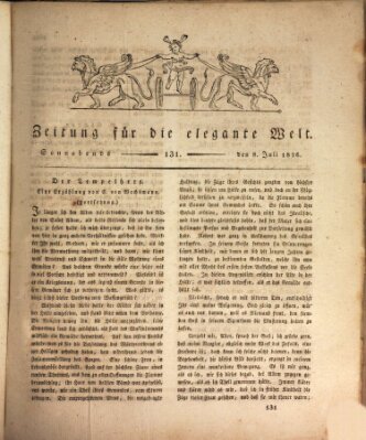 Zeitung für die elegante Welt Samstag 8. Juli 1826