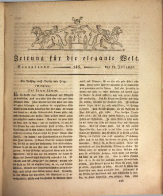 Zeitung für die elegante Welt Samstag 29. Juli 1826