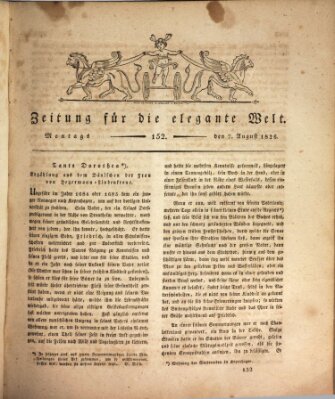 Zeitung für die elegante Welt Montag 7. August 1826