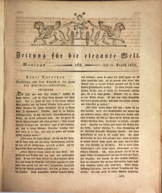 Zeitung für die elegante Welt Montag 21. August 1826