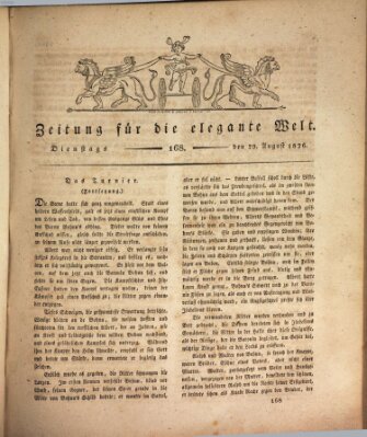 Zeitung für die elegante Welt Dienstag 29. August 1826