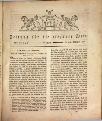 Zeitung für die elegante Welt Montag 16. Oktober 1826