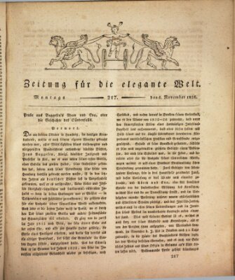 Zeitung für die elegante Welt Montag 6. November 1826