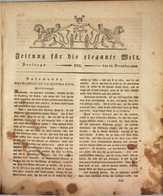 Zeitung für die elegante Welt Freitag 22. Dezember 1826